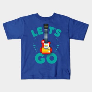 Let’s Go (Lego) Guitar Kids T-Shirt